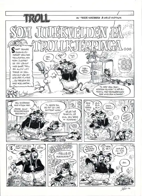 Som julekvelden på trollkjerringa